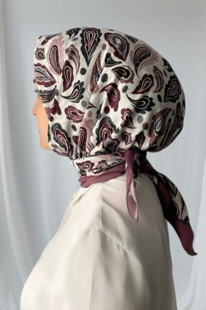 Paisley Desen Mor Soft Eşarp