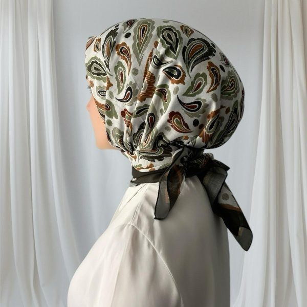 Paisley Desen Yeşil Soft Eşarp