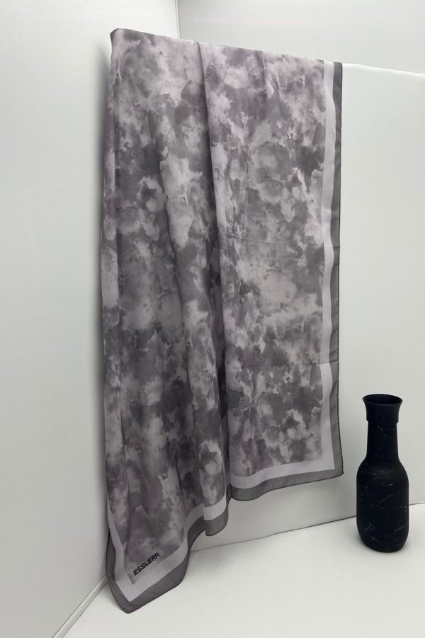 Bulut Desen Vizon Soft Eşarp